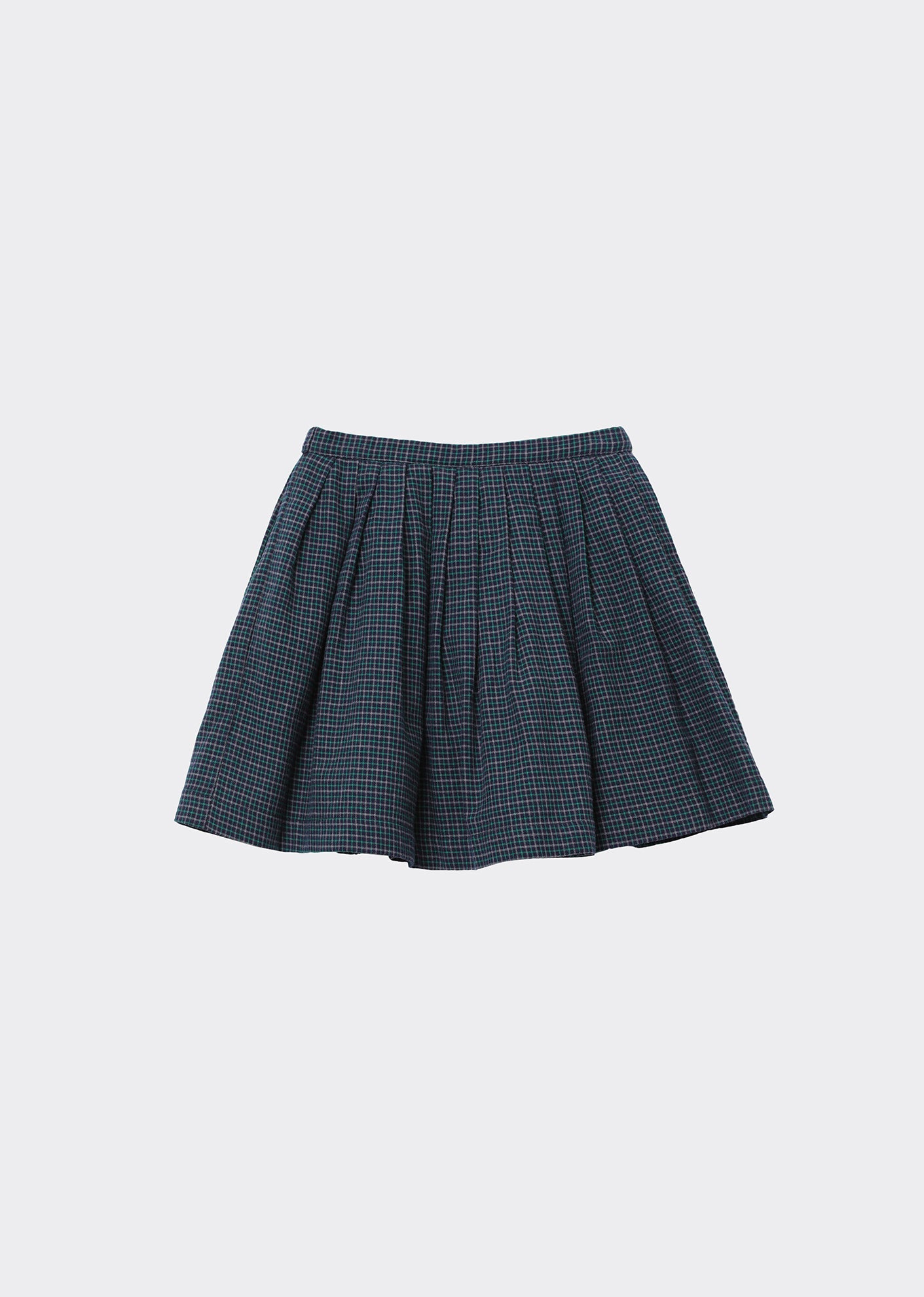 Bali Skirt, Blue Green Check