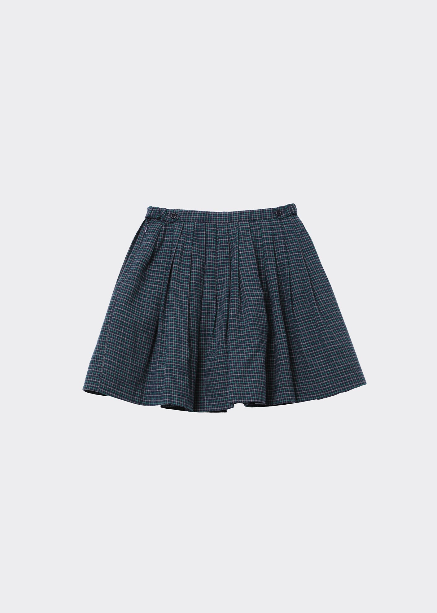 Bali Skirt, Blue Green Check