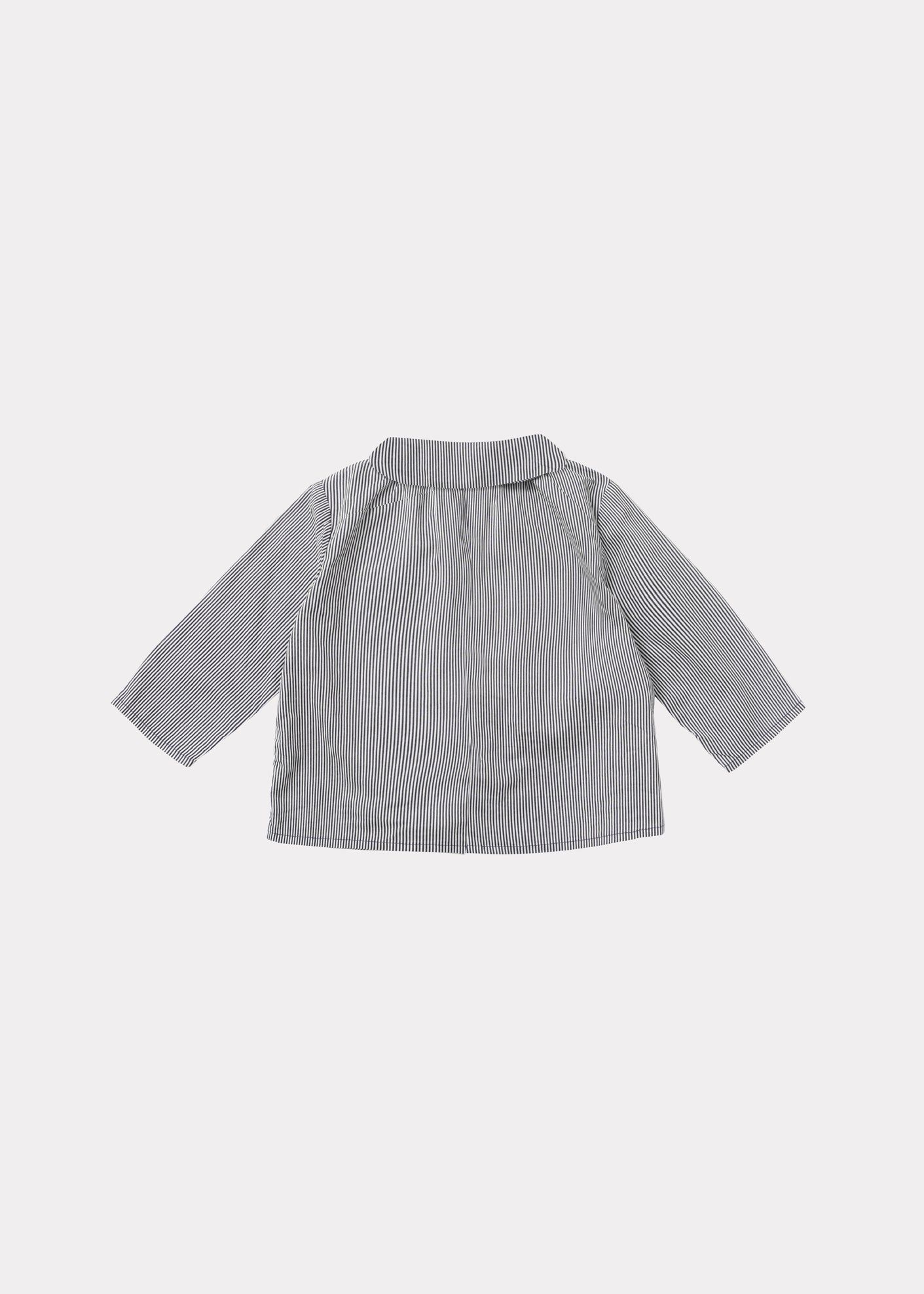 Eos Baby Shirt, Navy Stripe