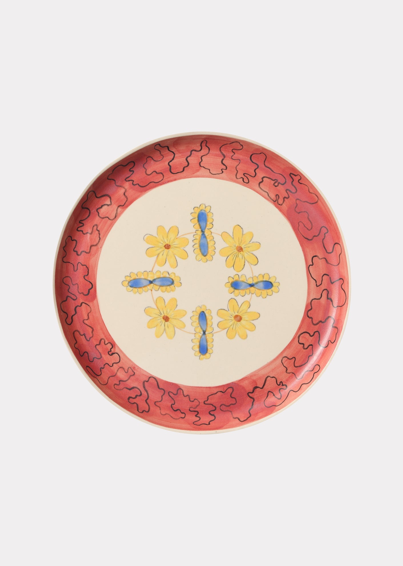 Noa Weintraub Ceramic Plate Floral