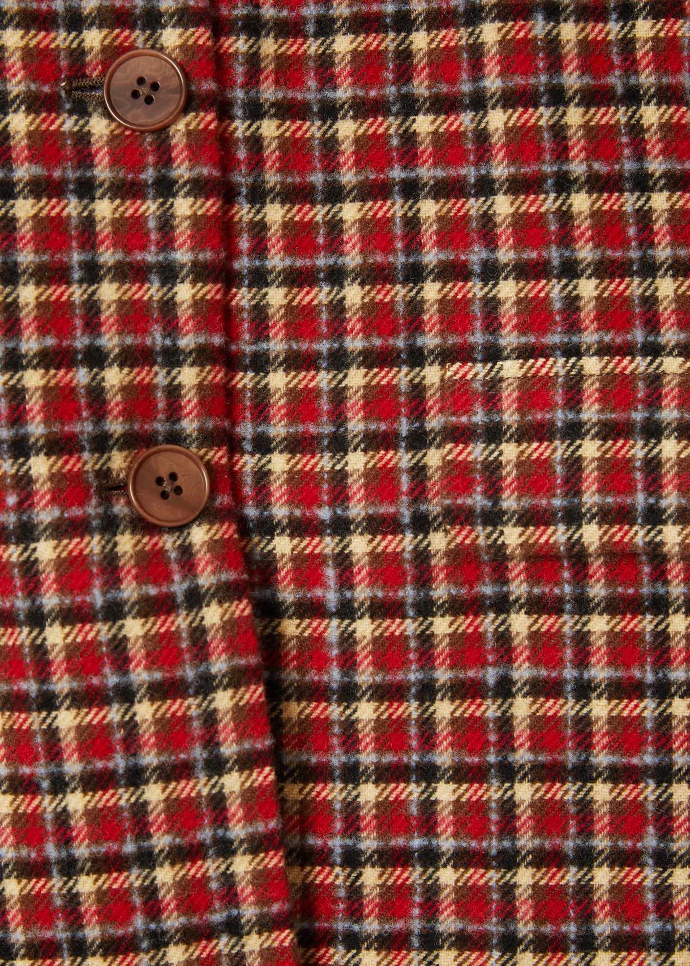 Chee Baby Coat, Red Check