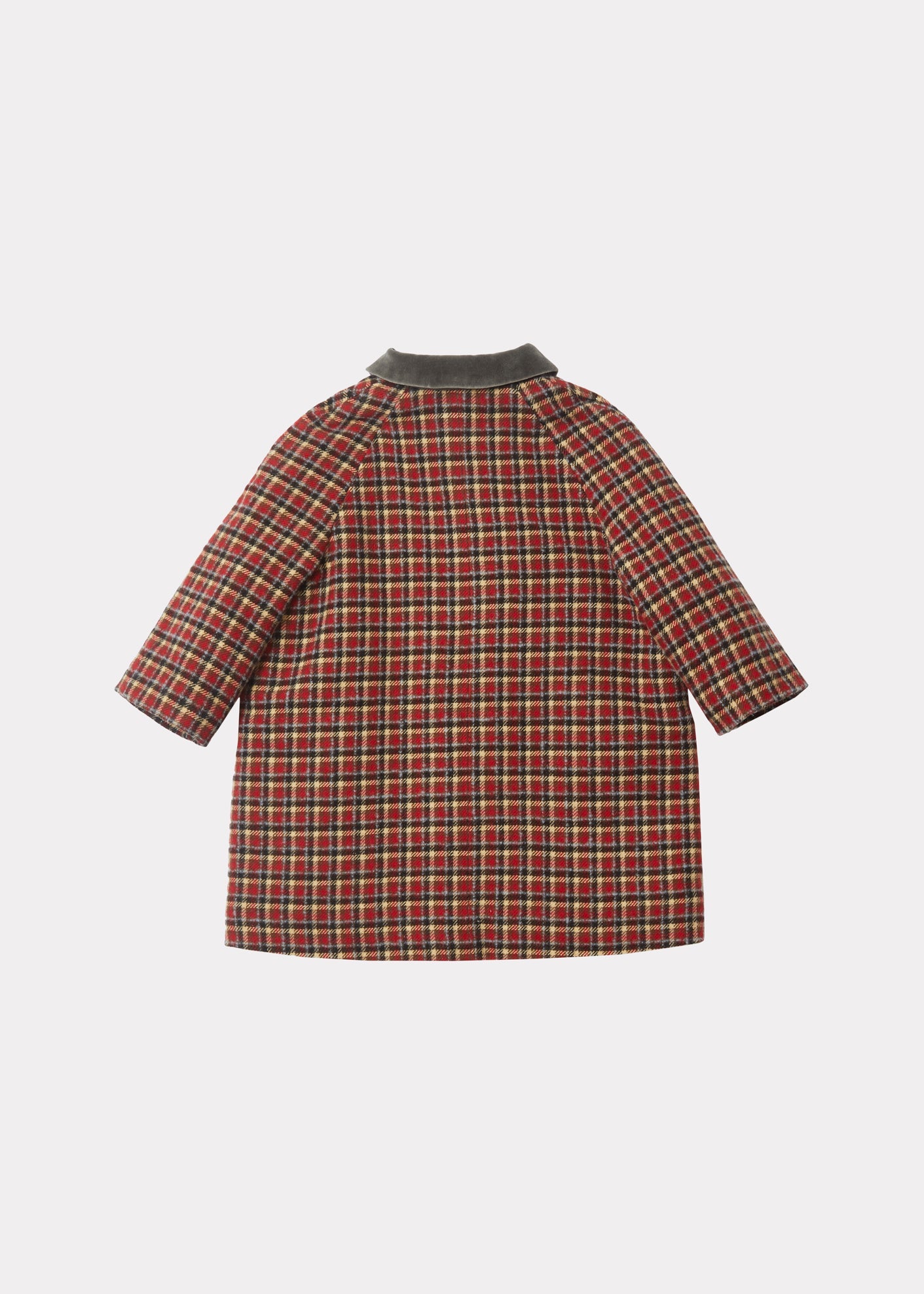 Chee Baby Coat, Red Check