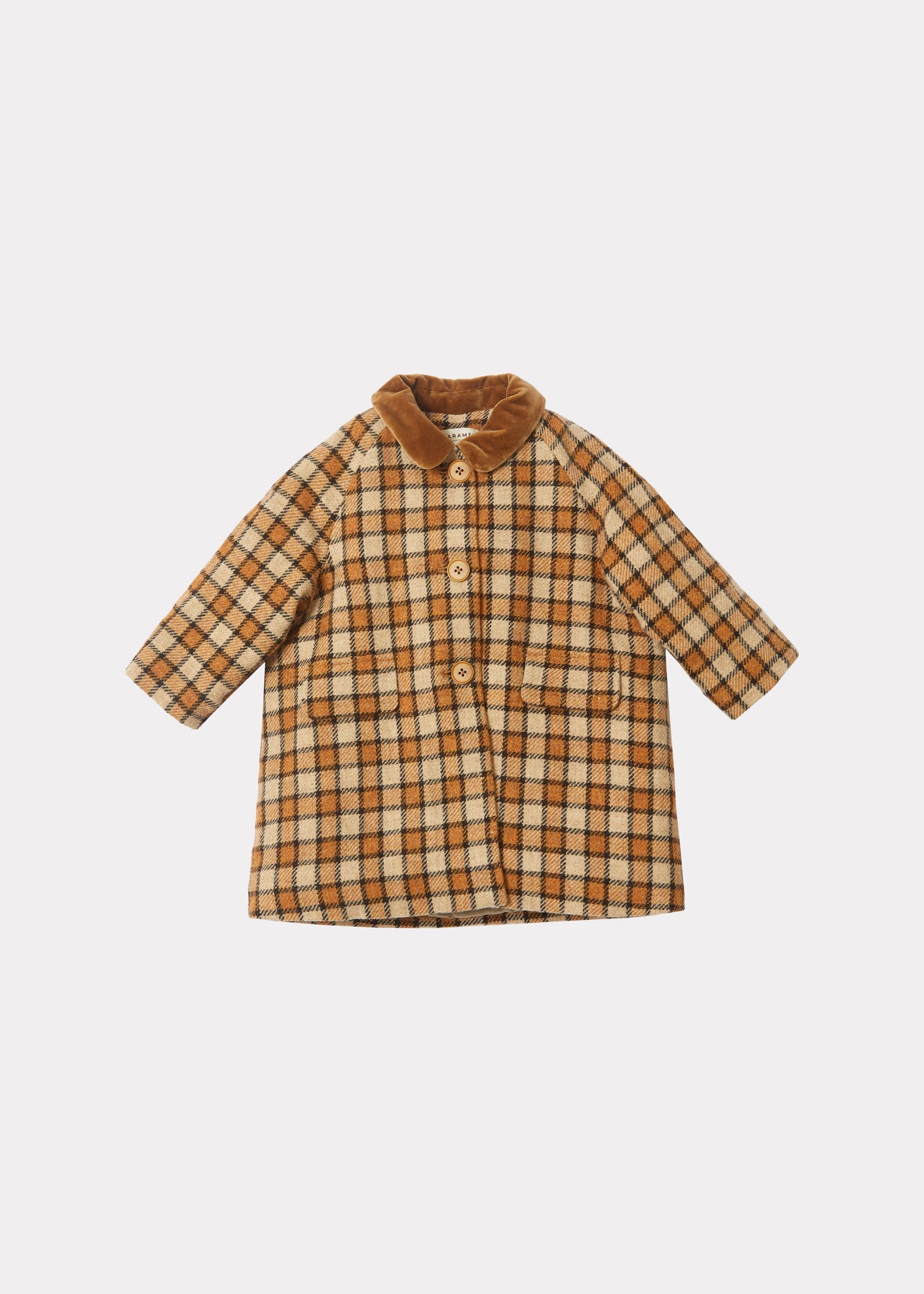 Chee Baby Coat, Brown Check