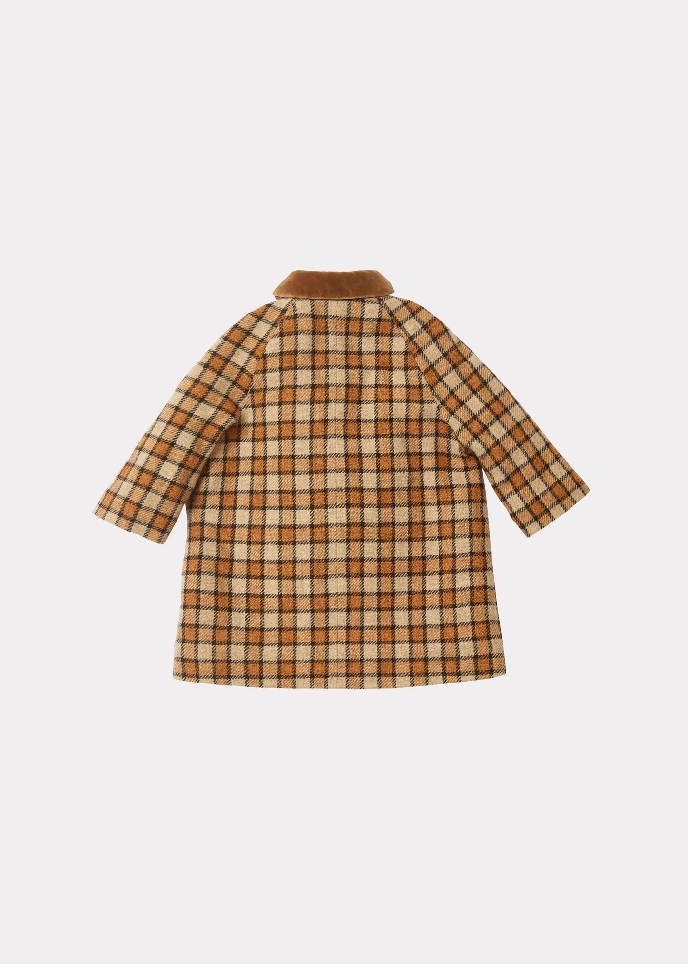 Chee Baby Coat, Brown Check