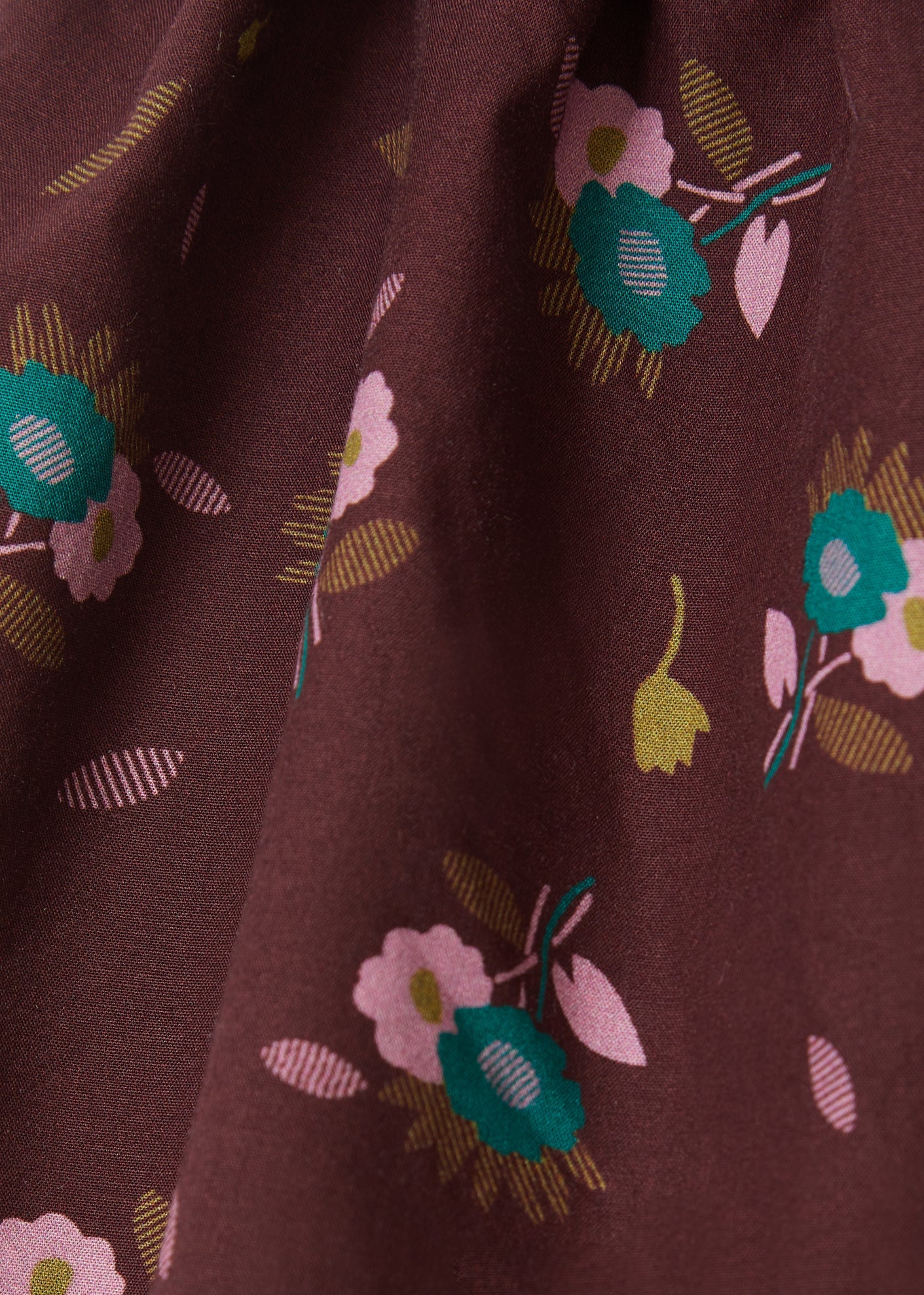 Faraday Baby Trousers, Brown Thistle Print