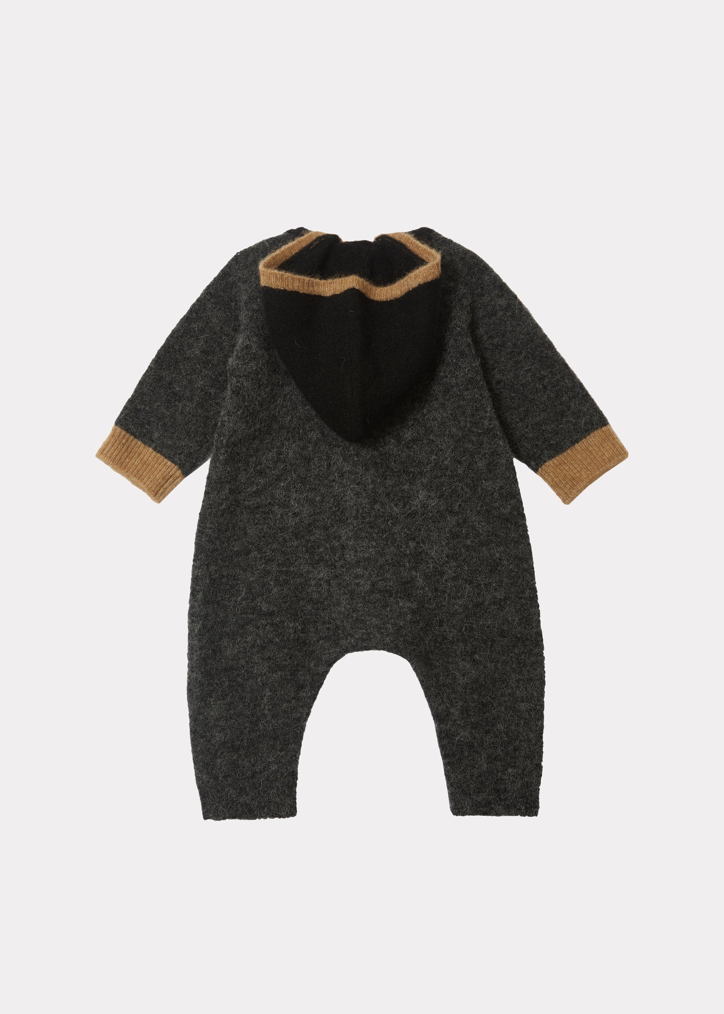 Odell Baby Romper, Black Camel