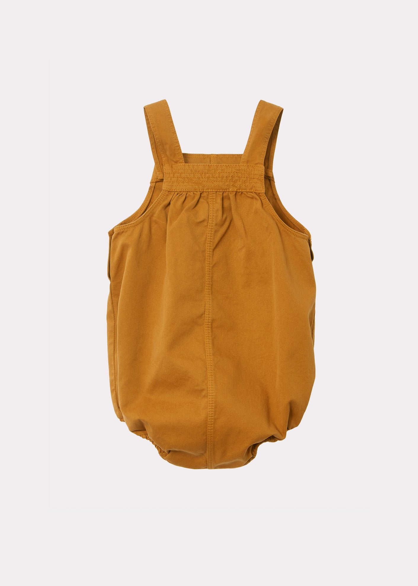 Flury Baby Romper, Mustard Twill