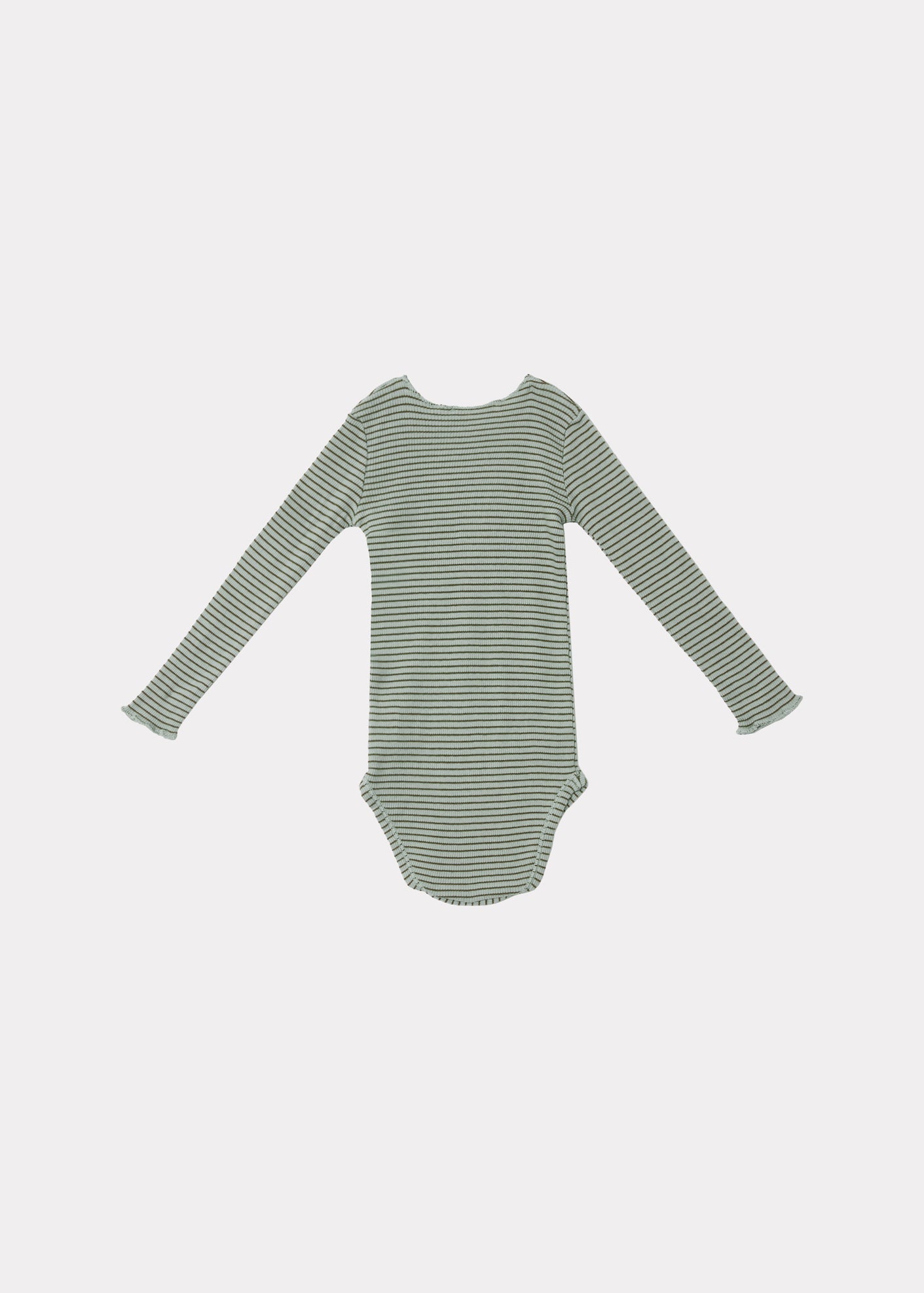 Hanau Baby Romper, Mint Chocolate Stripe