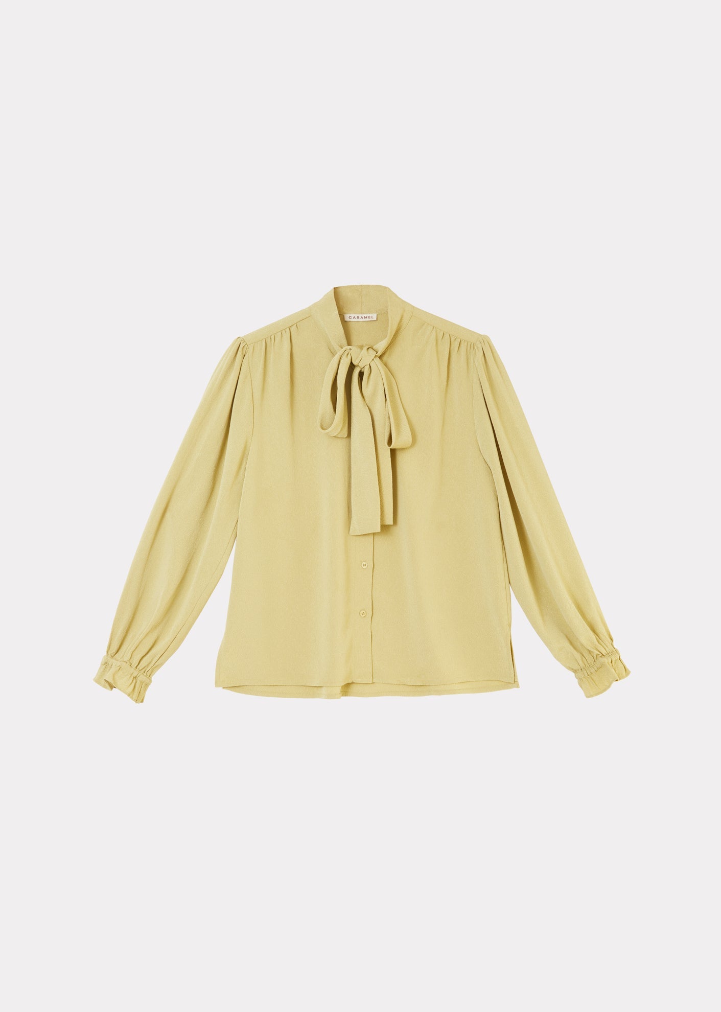 Caramel | Bow Shirt, Lime