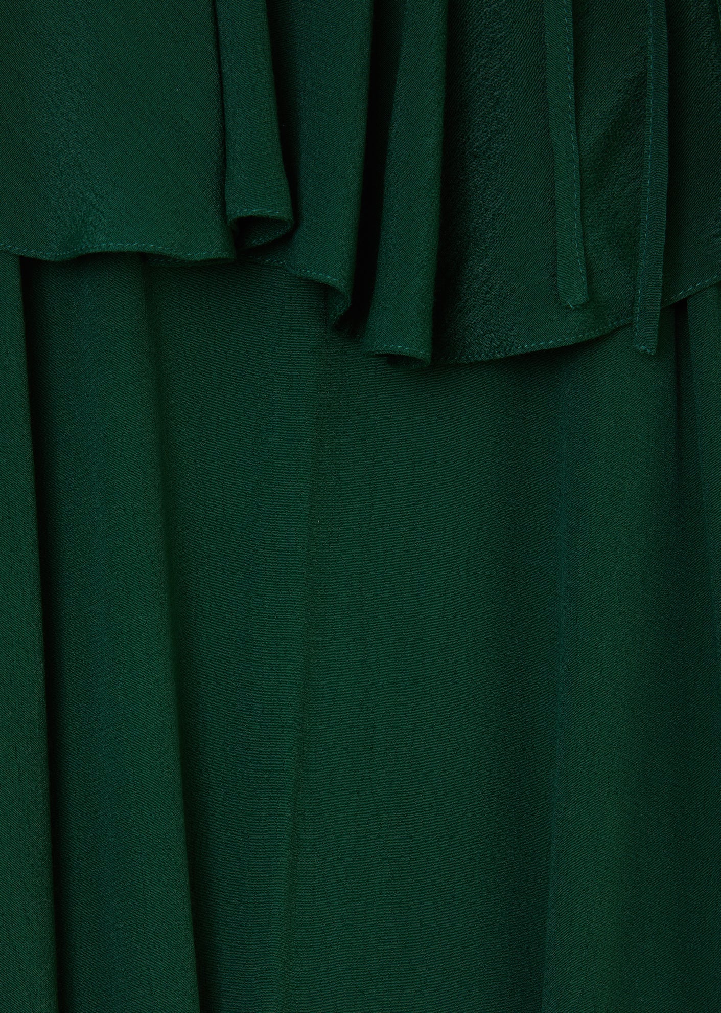 Caramel | Frill Dress, Bottle Green