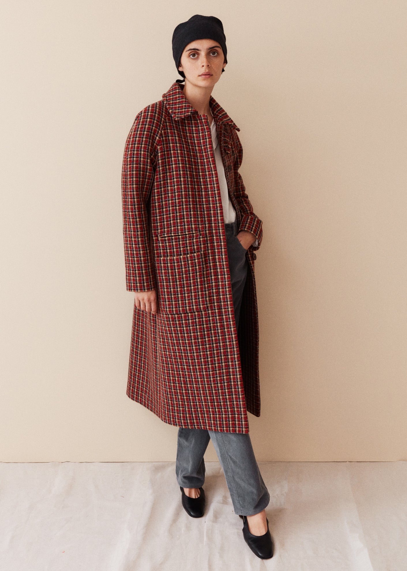 Caramel | Tuff Coat, Red Check