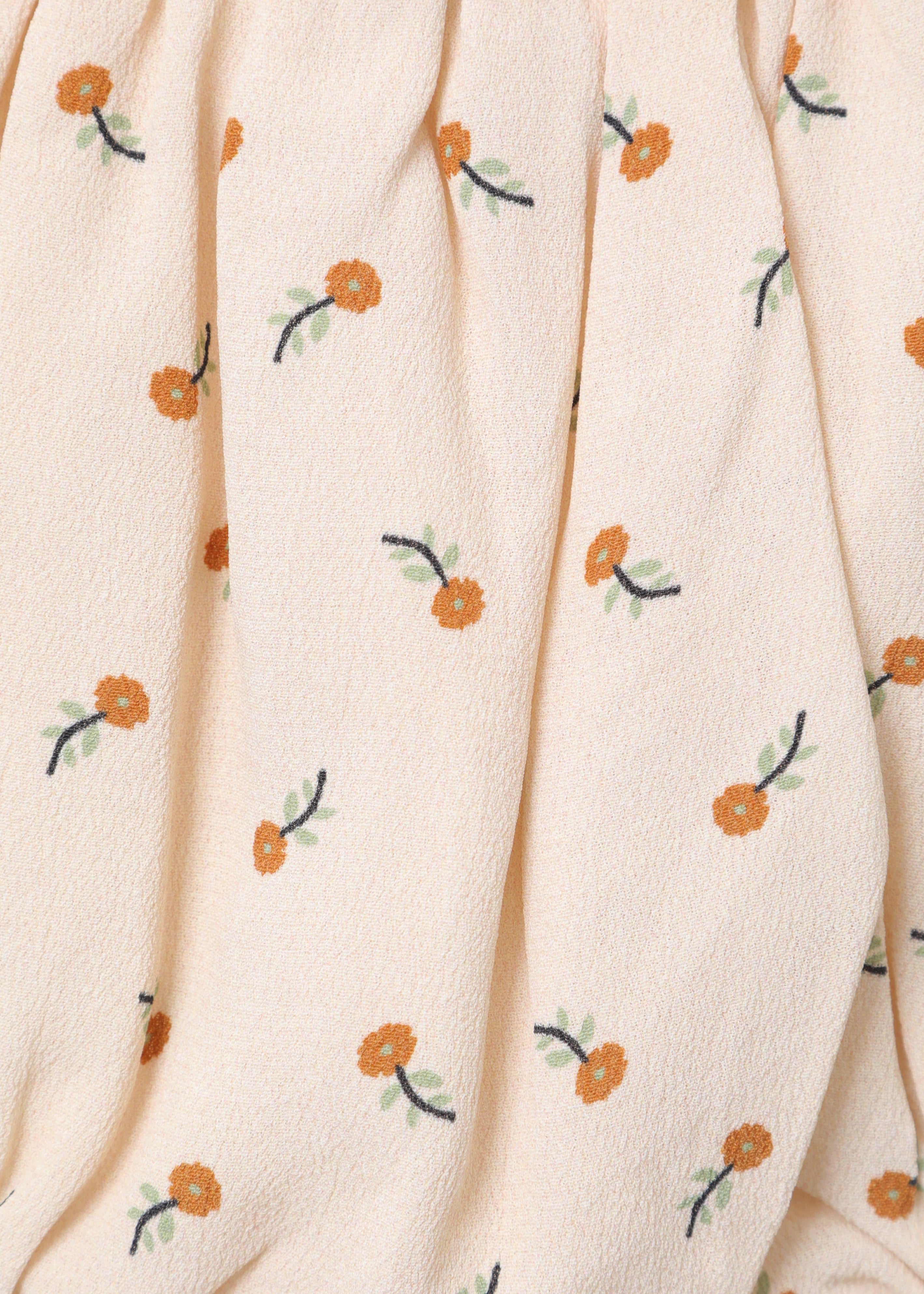 Newberry Baby Bloomer, Toffee Ditsy Flower Print