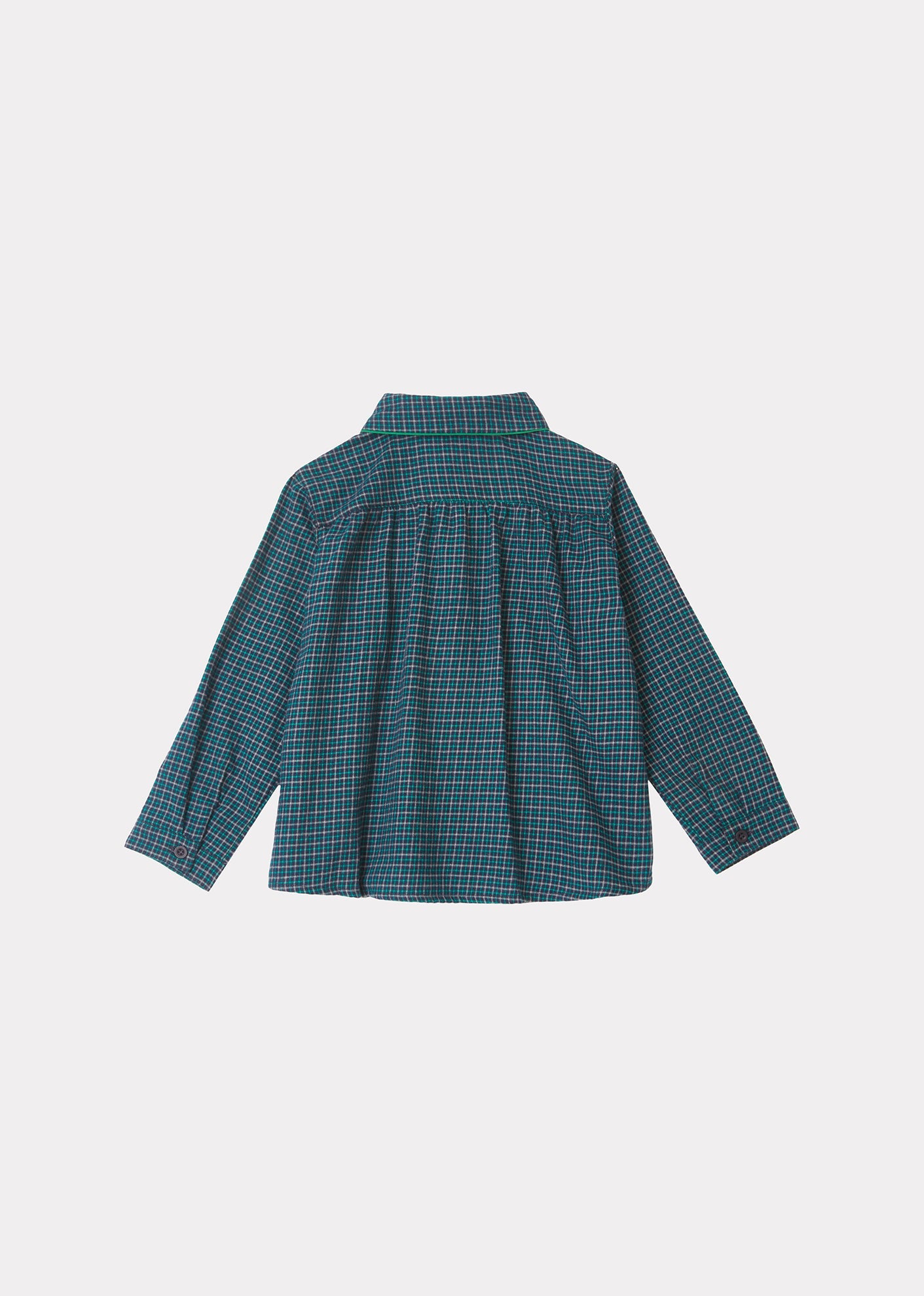 Kore Shirt, Blue Green Check