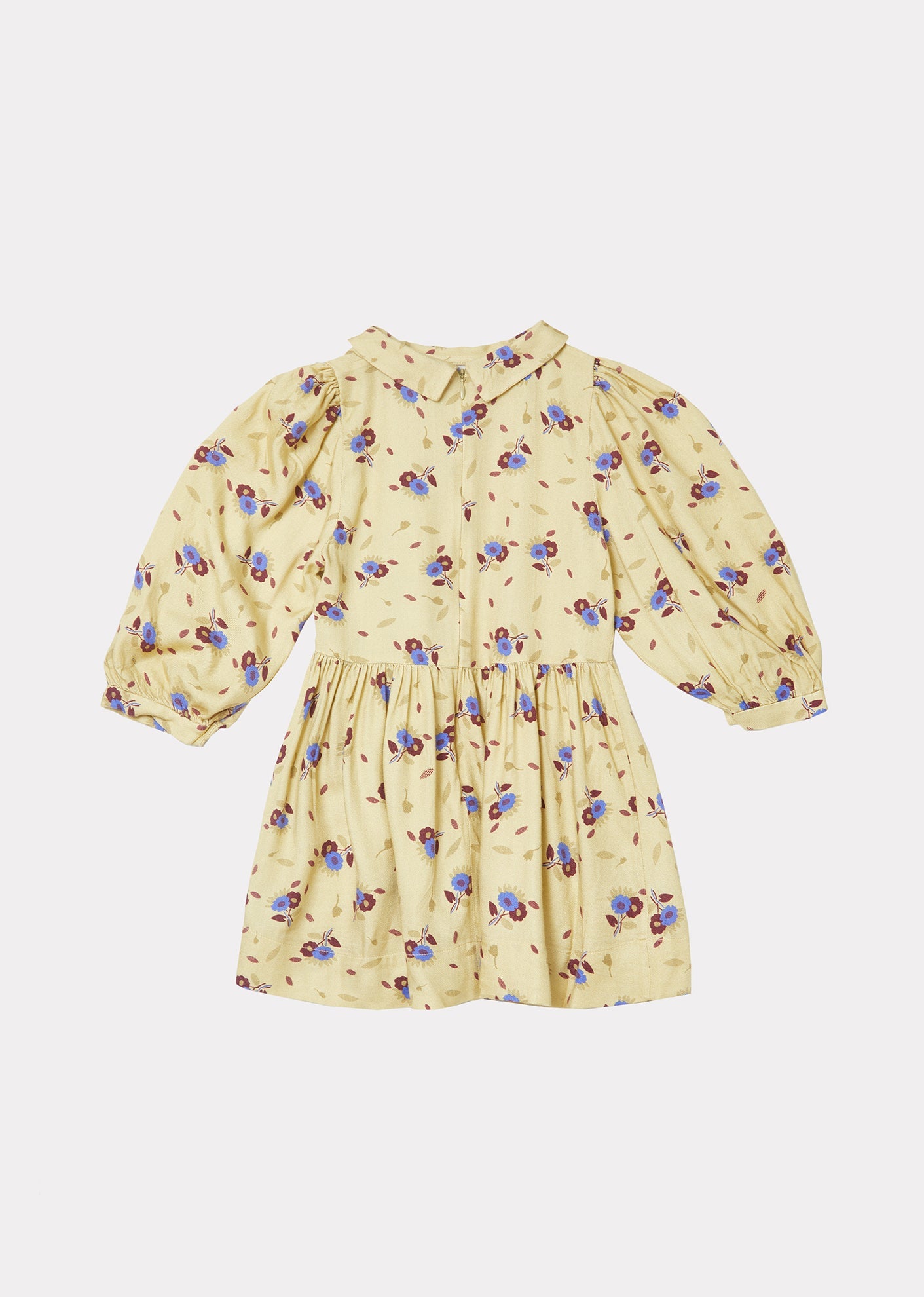 Earth Dress, Yellow Thistle Print