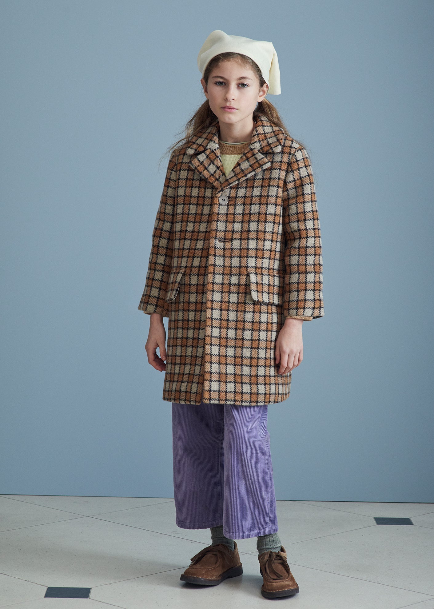 Danby Coat, Brown Check