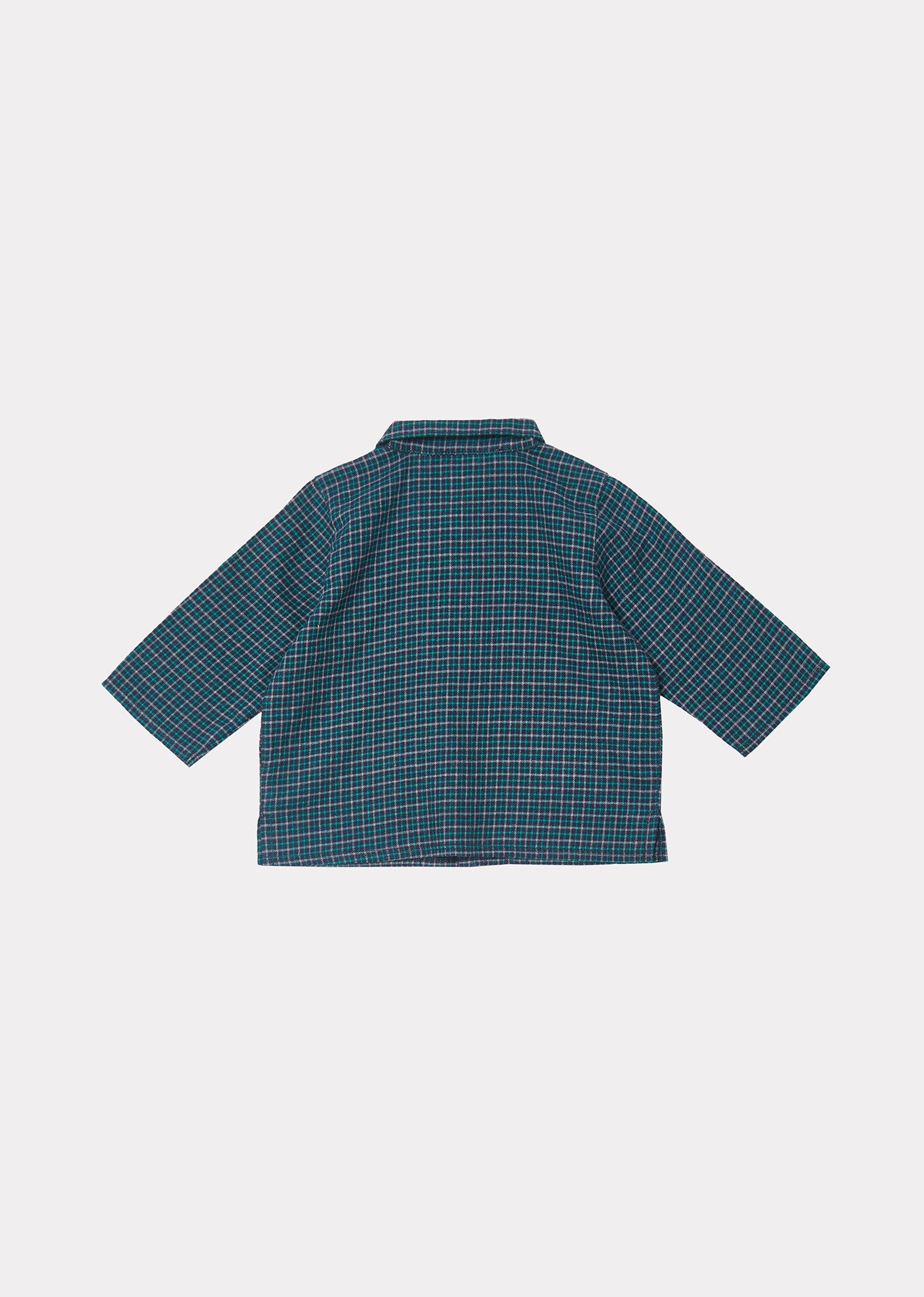 Flollis Baby Set, Blue Green Check