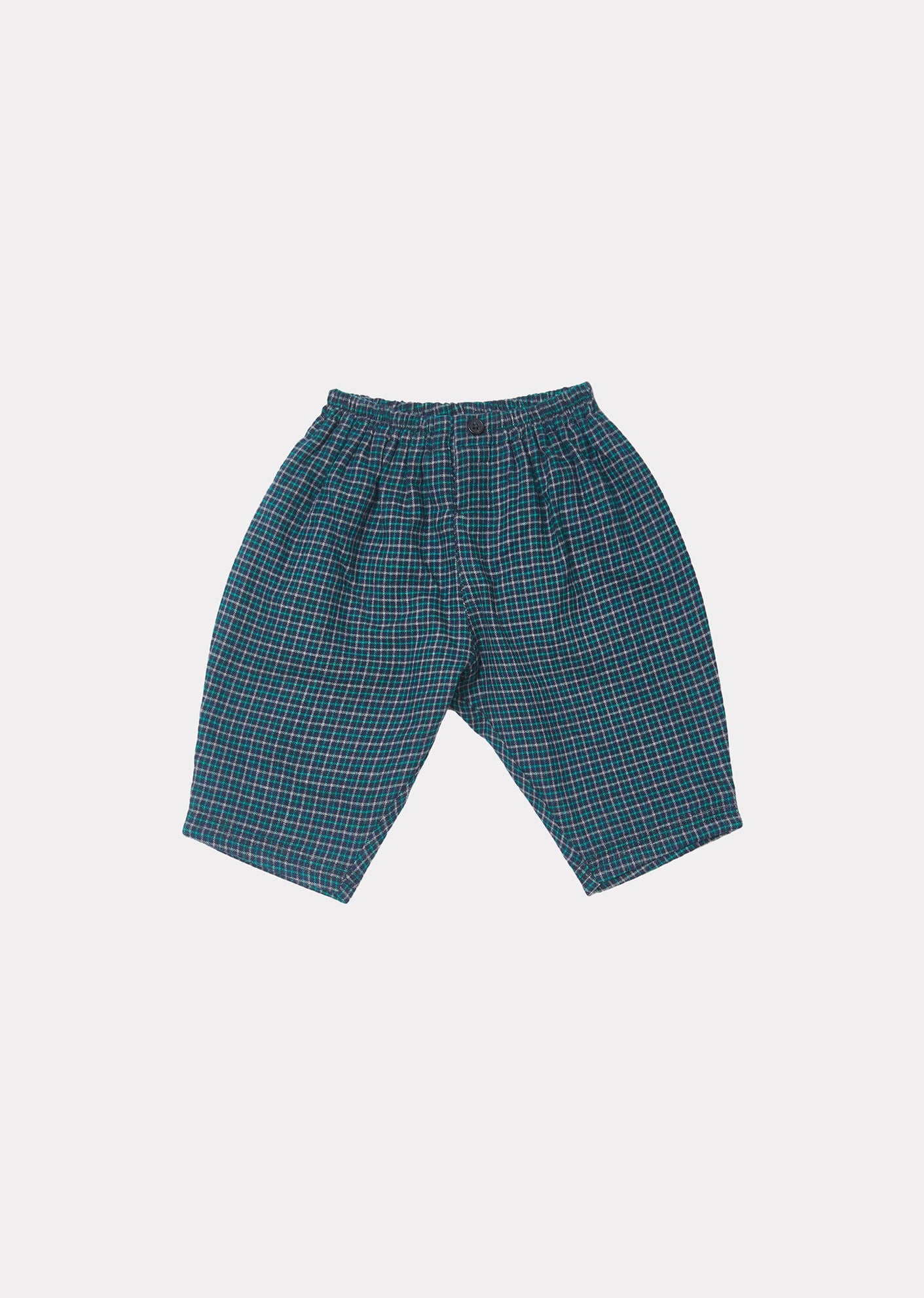 Flollis Baby Set, Blue Green Check