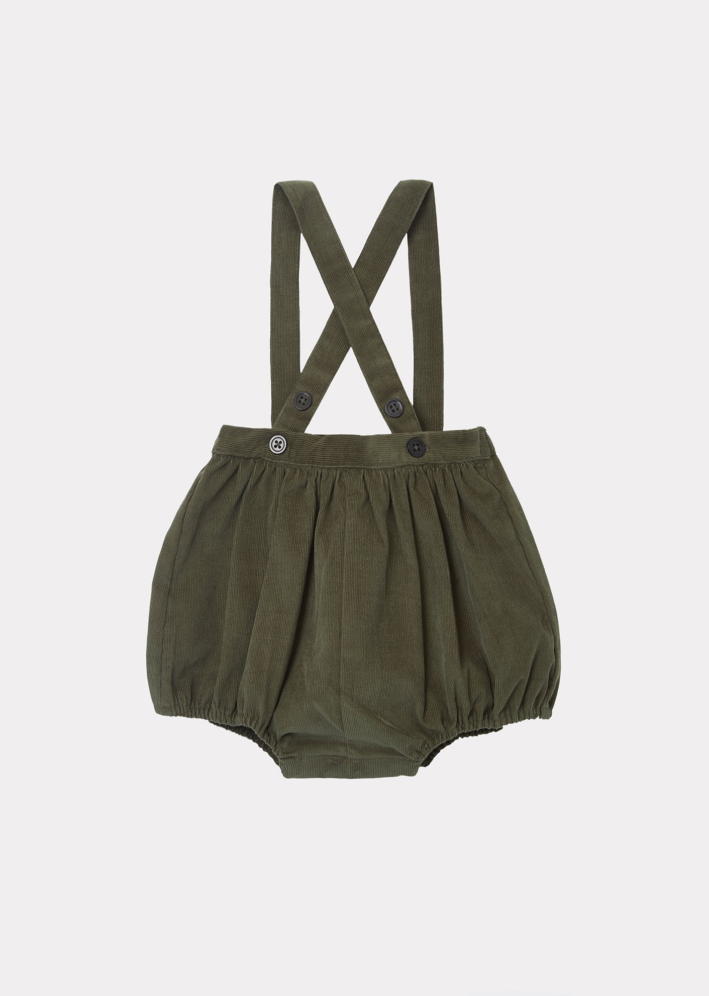 Pare Baby Romper, Olive