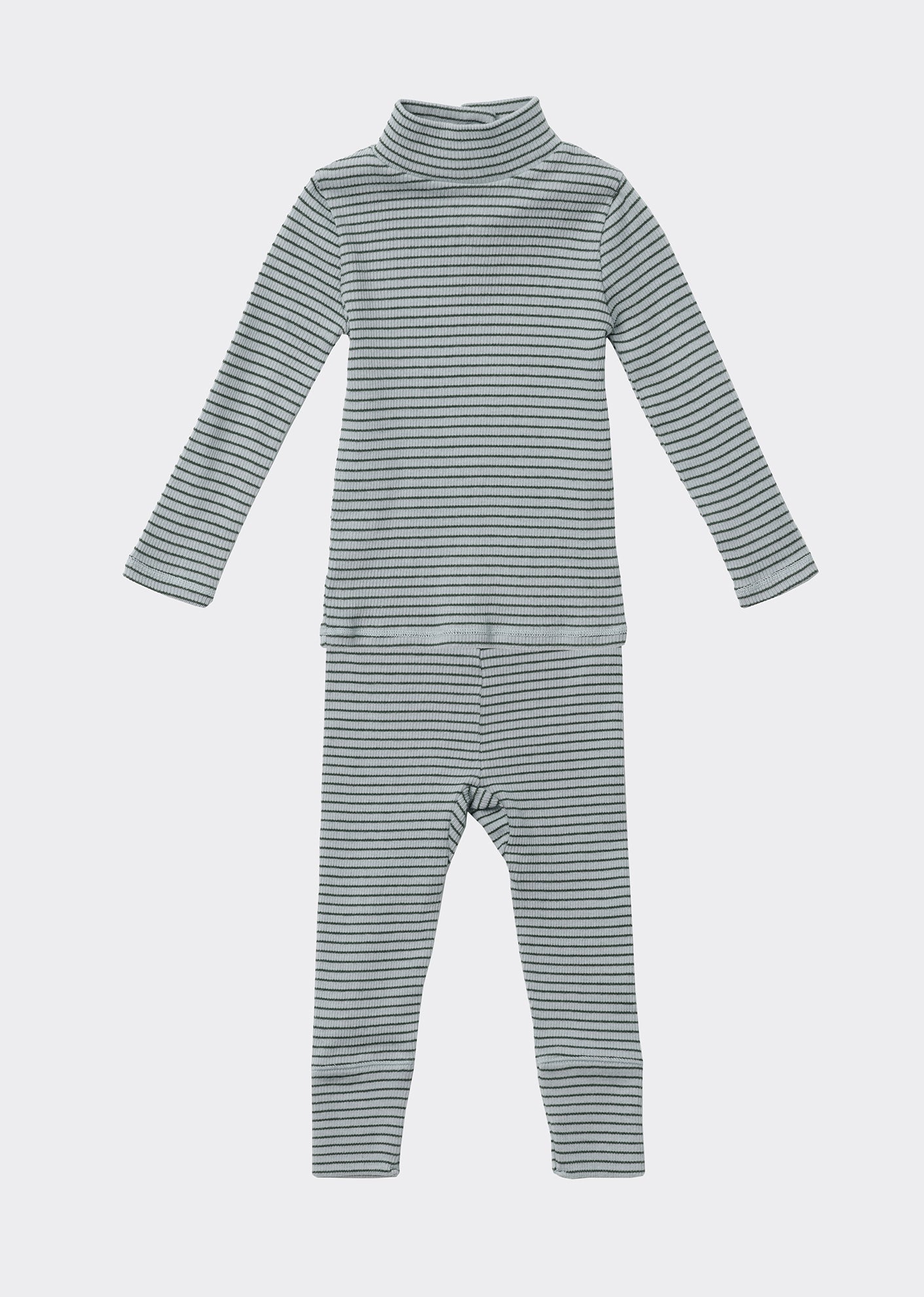 Forgo Baby T-Shirt, Mint Chocolate Stripe
