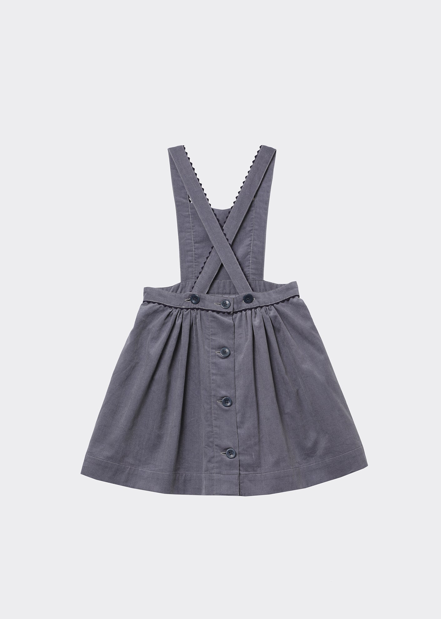 Furren Pinafore, Dove Grey