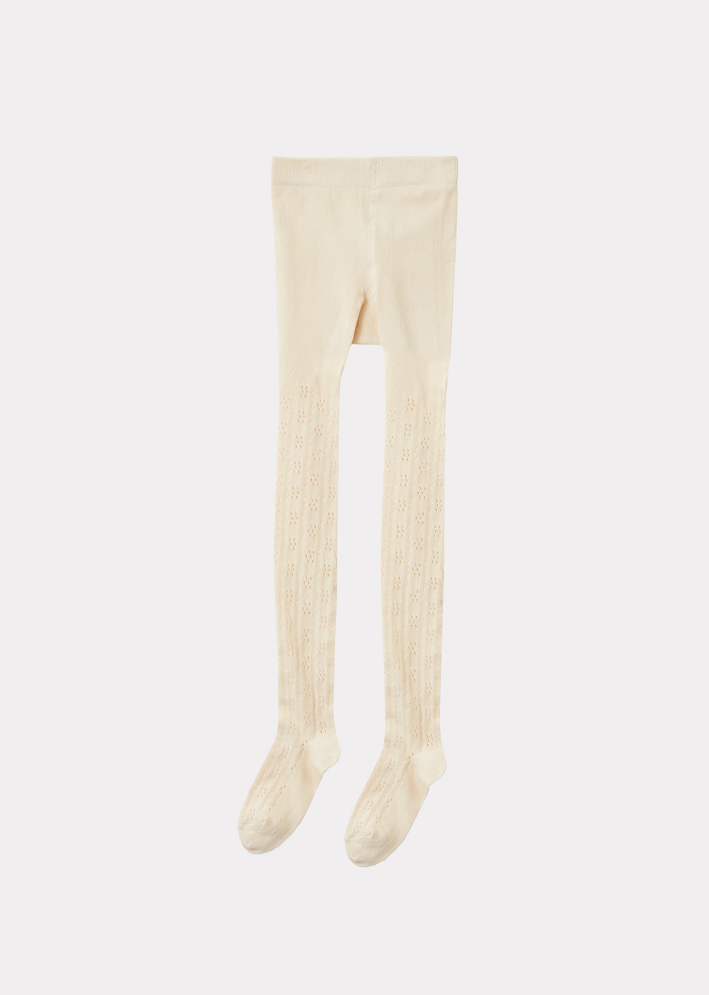 Child Pointelle Tights, Ivoire