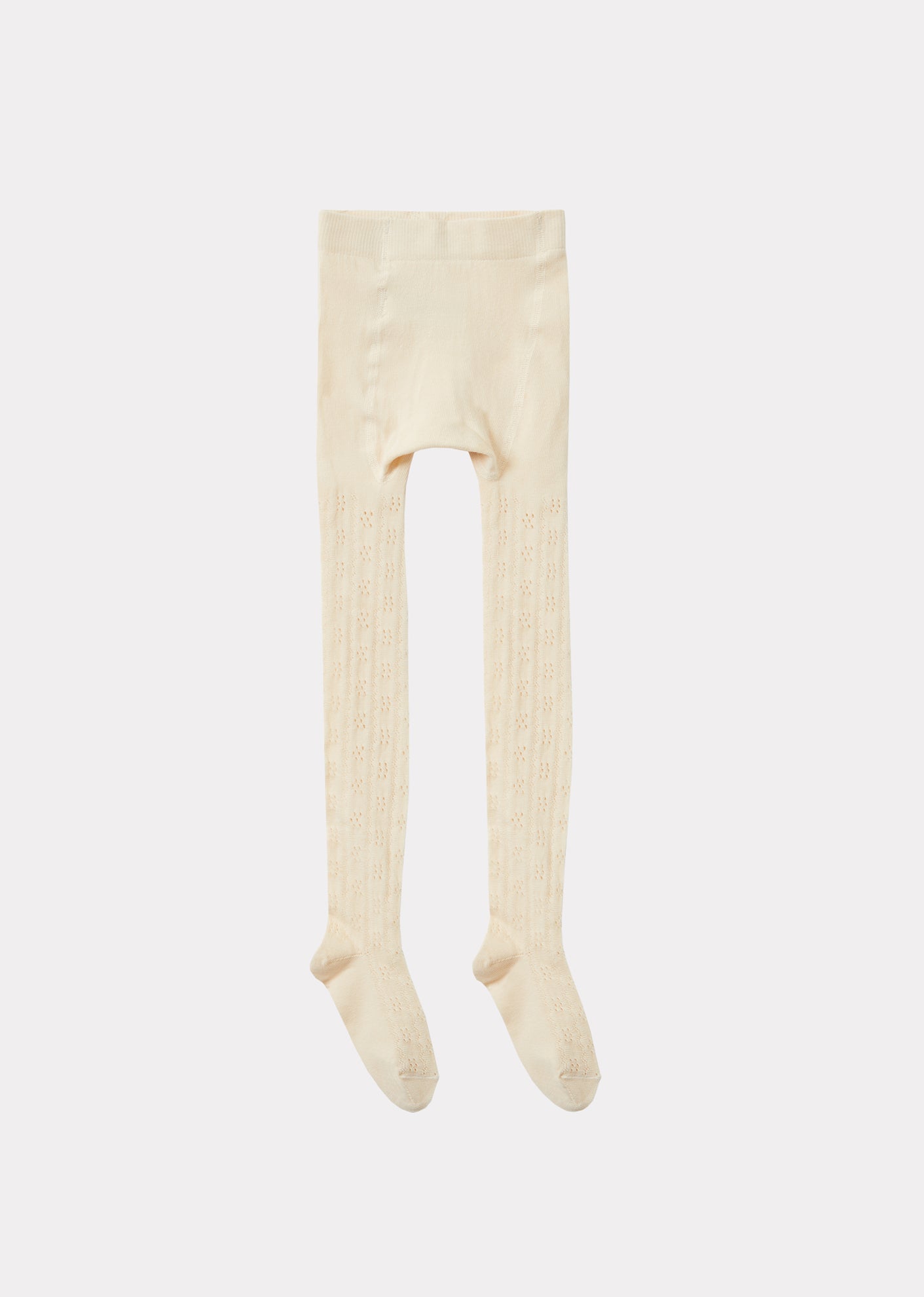 Child Pointelle Tights, Ivoire