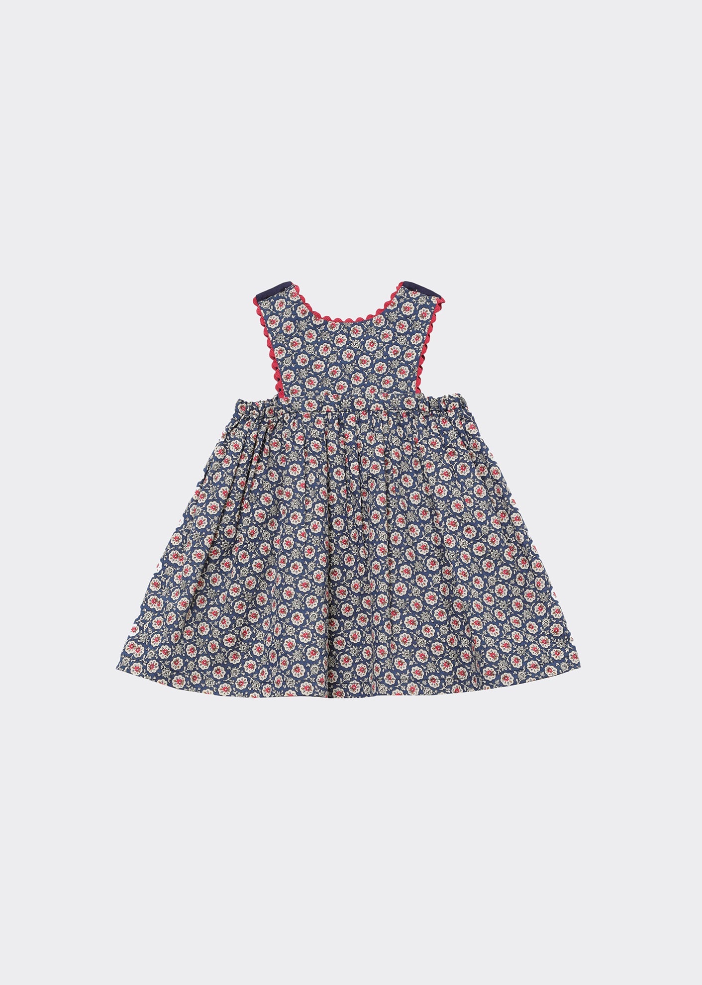 Jupiter Baby Dress, Navy Flower