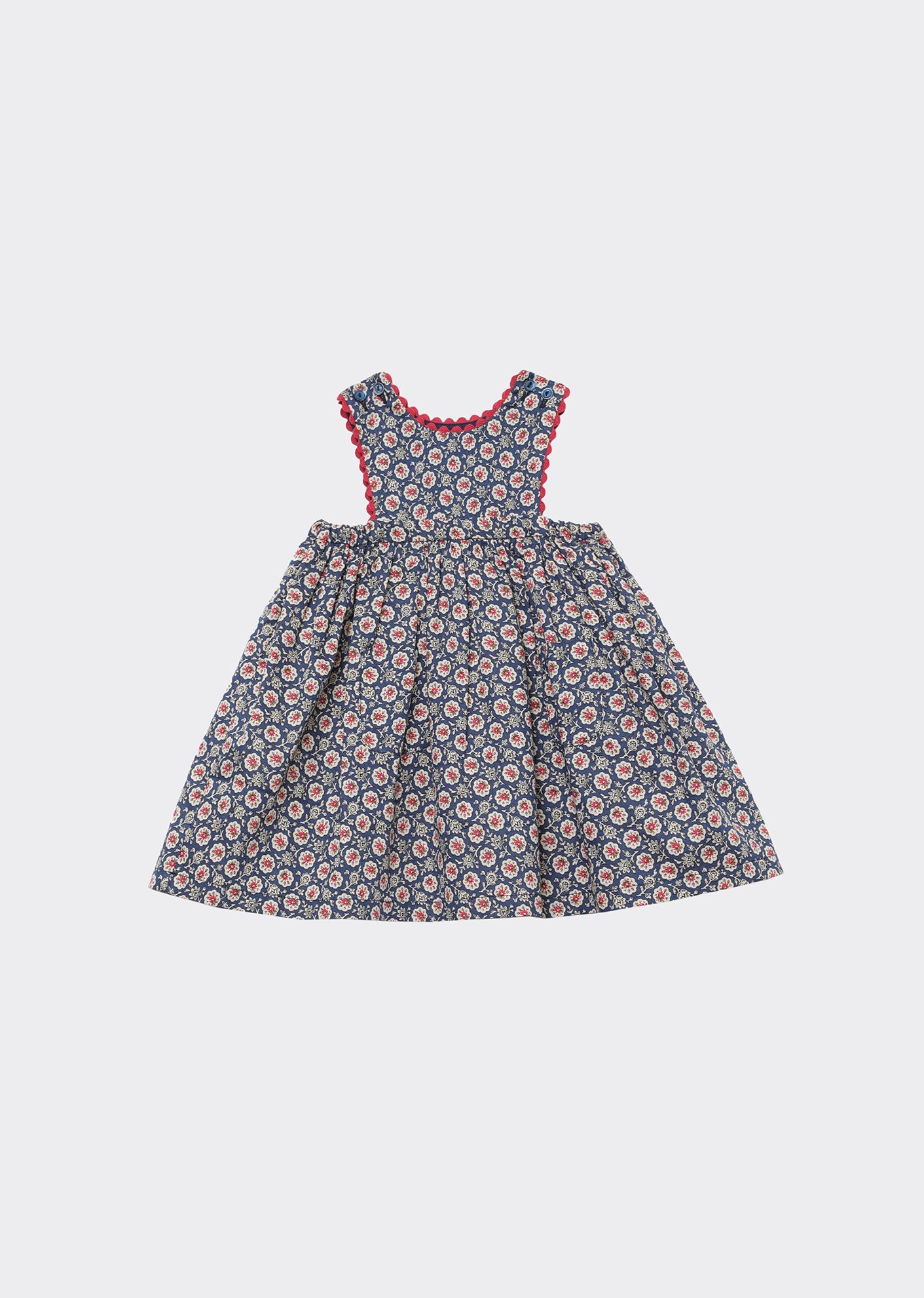 Jupiter Baby Dress, Navy Flower