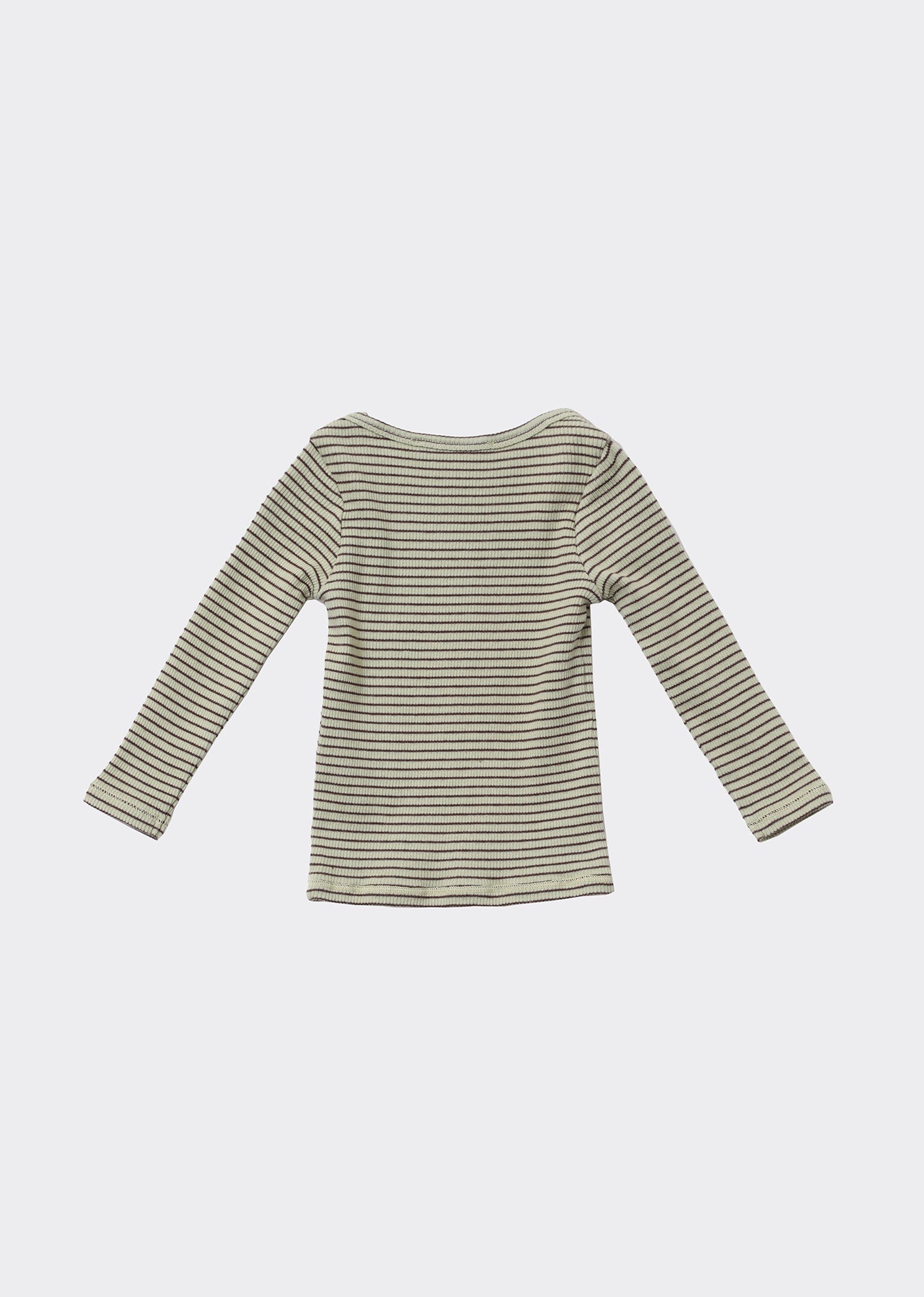 Kishon Baby T-Shirt, Lemon Chocolate Stripe