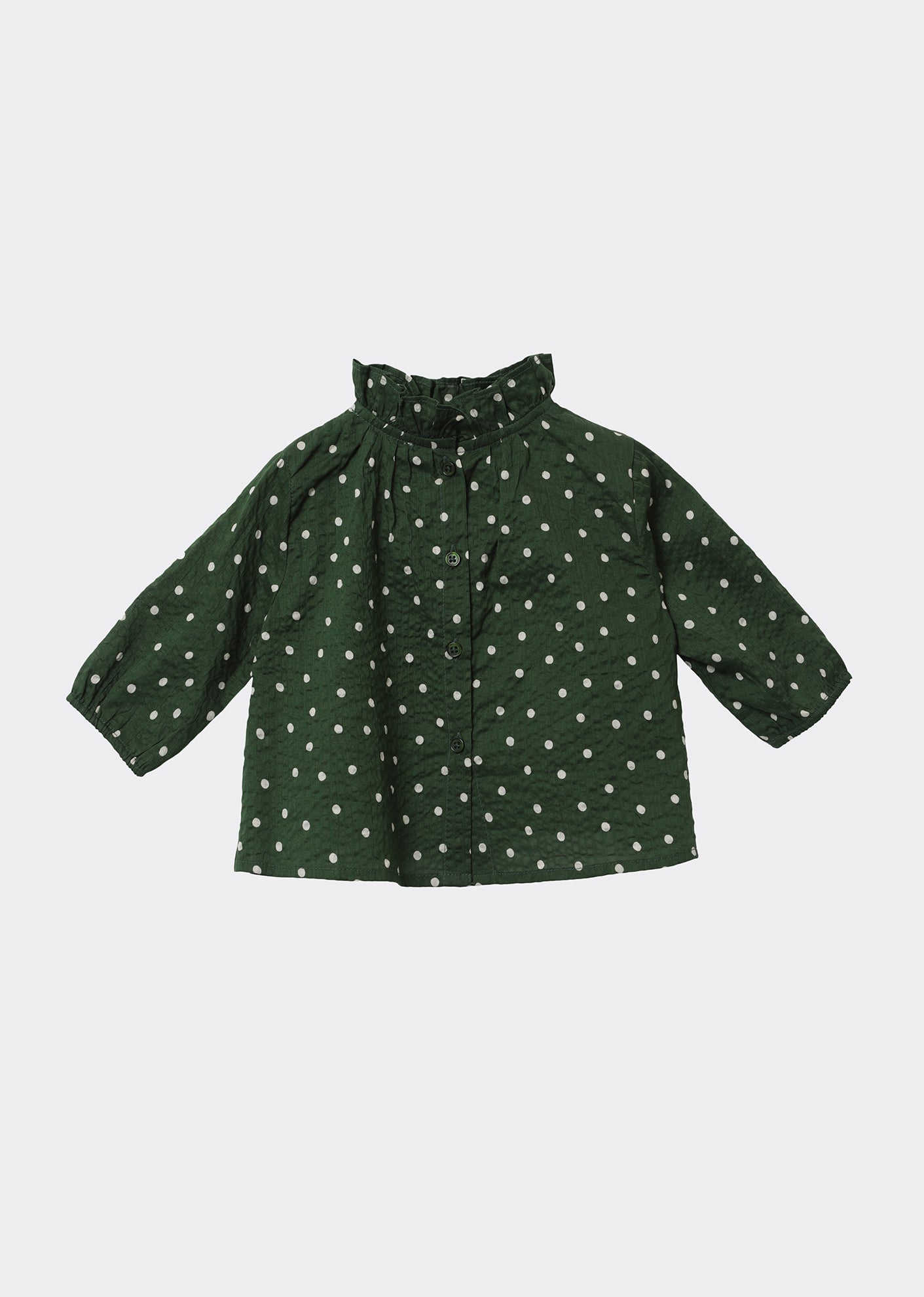 Miron Baby Blouse, Evergreen Spot