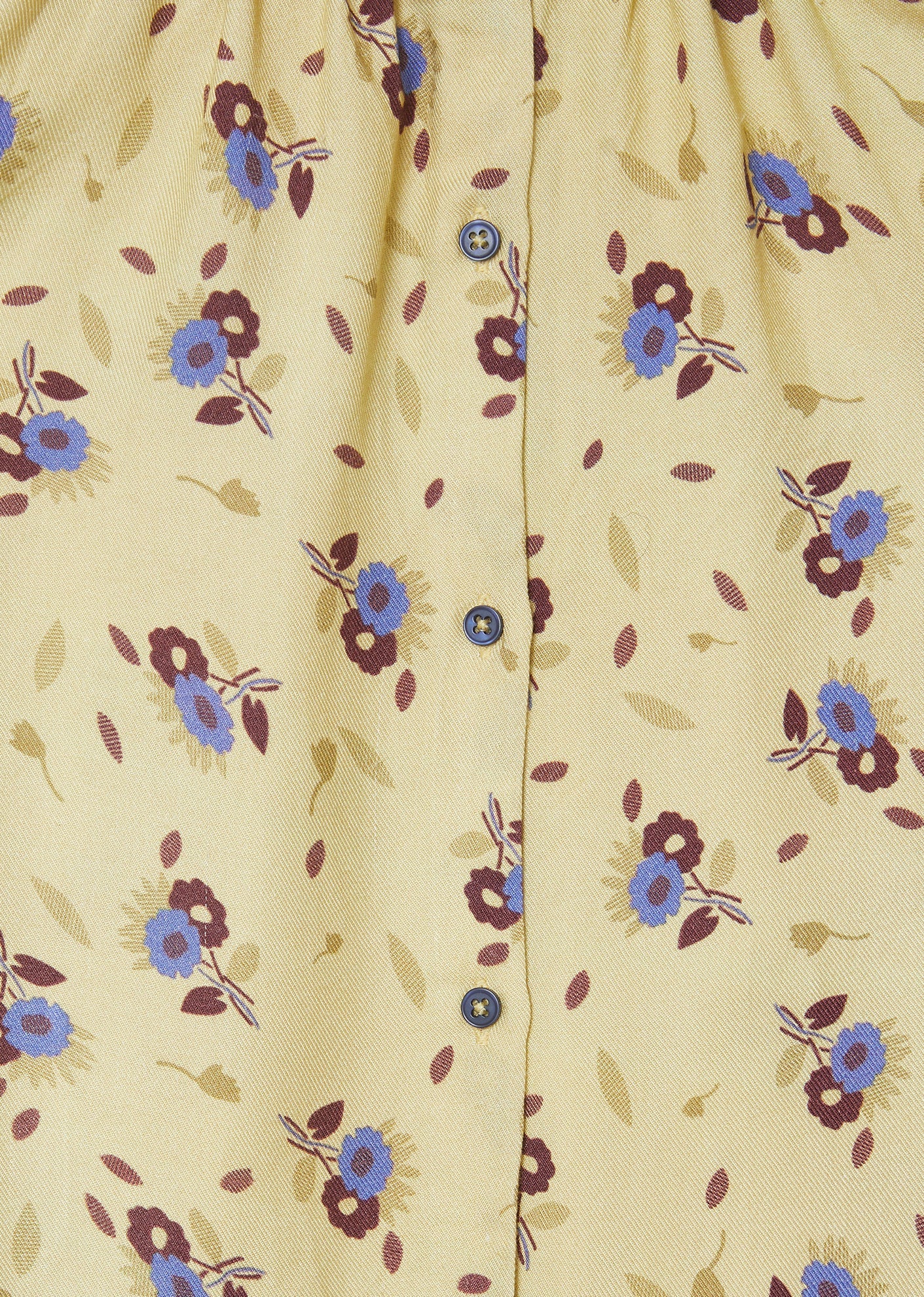 Natta Baby Dress, Yellow Thistle Print