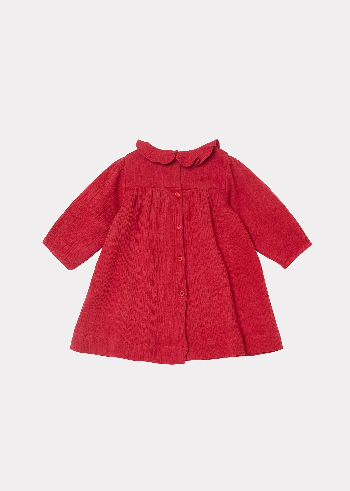 Oda Baby Dress, Red Current