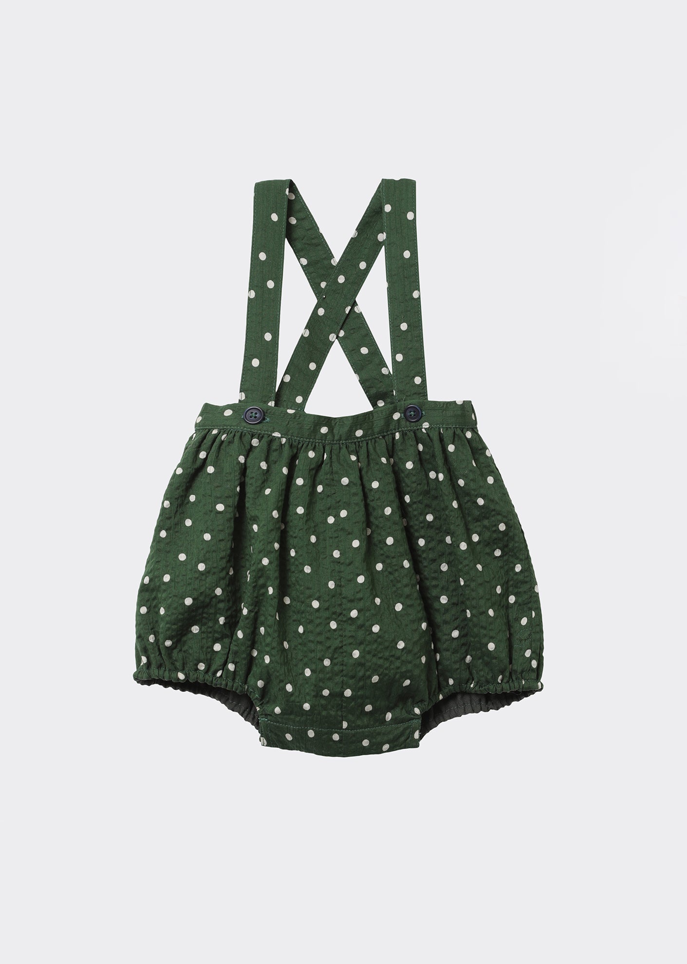 Pare Baby Romper, Evergreen Spot