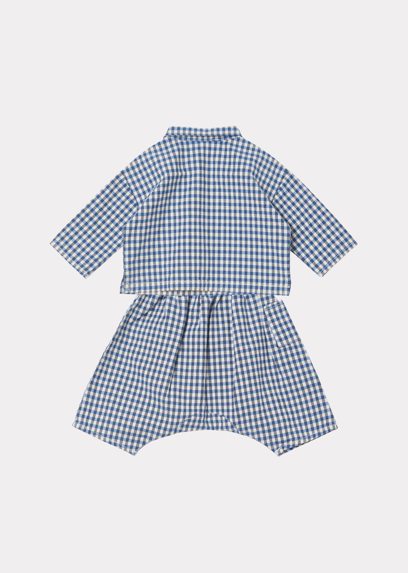 Rossi Baby Set, Blue Check