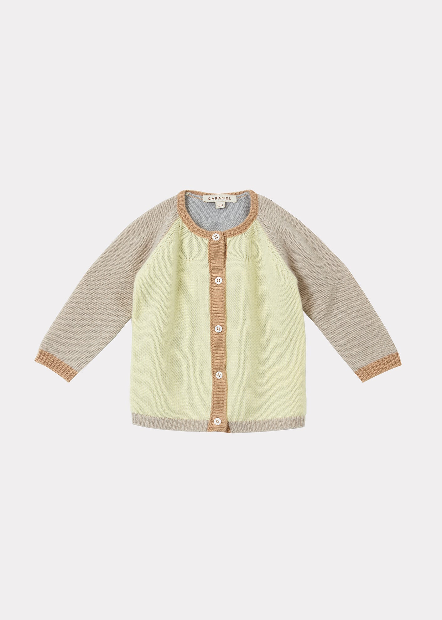 Rosa Baby Cardigan, Lemon