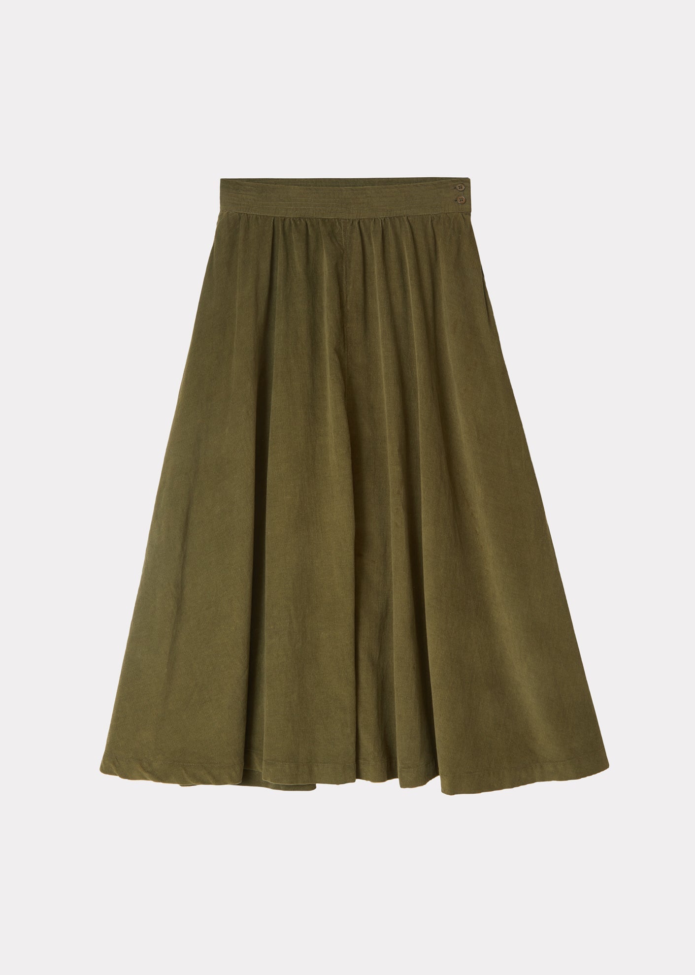 Caramel | Flared Skirt, Olive