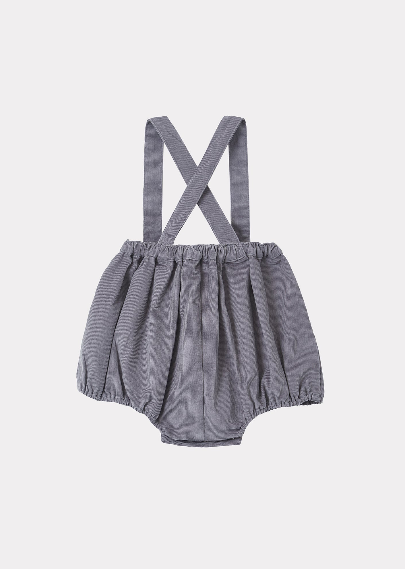 Pare Baby Romper, Dove Grey