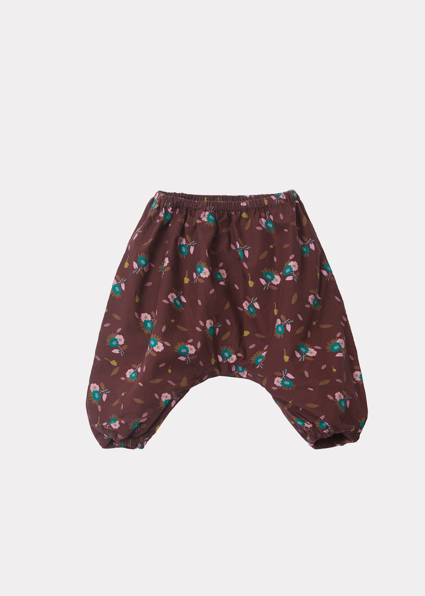 Faraday Baby Trousers, Brown Thistle Print