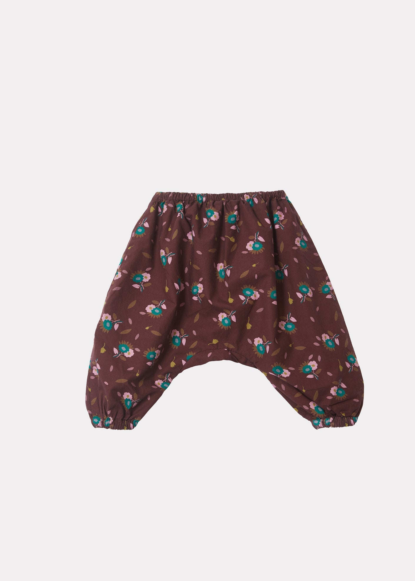 Faraday Baby Trousers, Brown Thistle Print