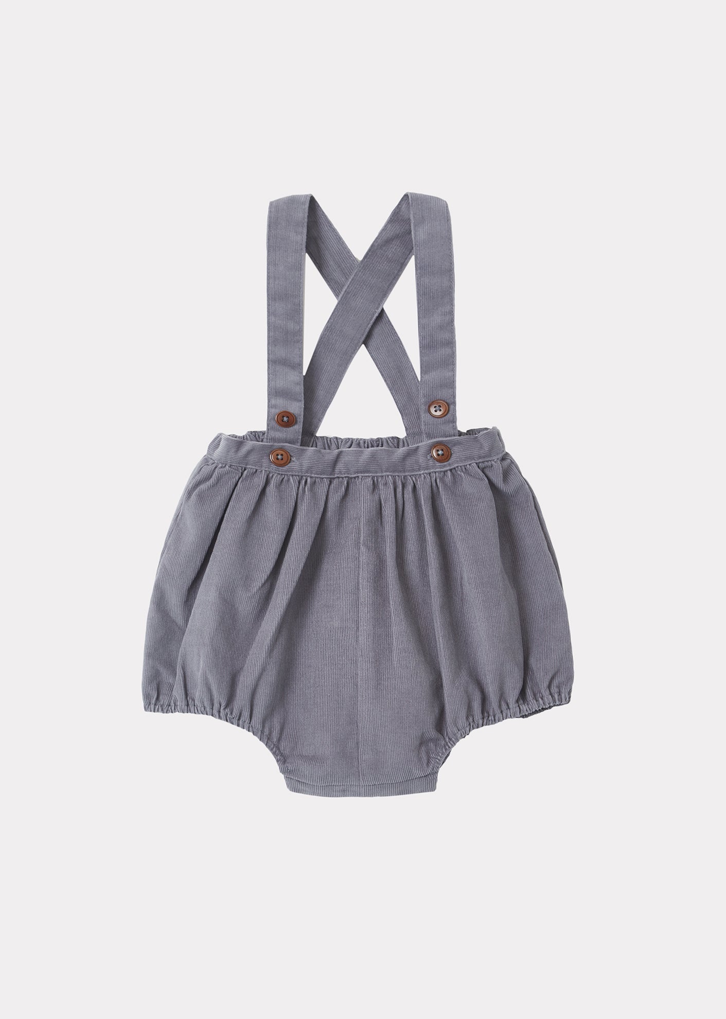 Pare Baby Romper, Dove Grey